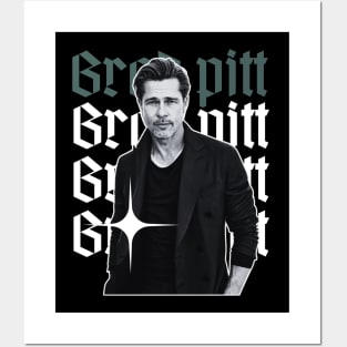 Brad pitt x 90s retro Posters and Art